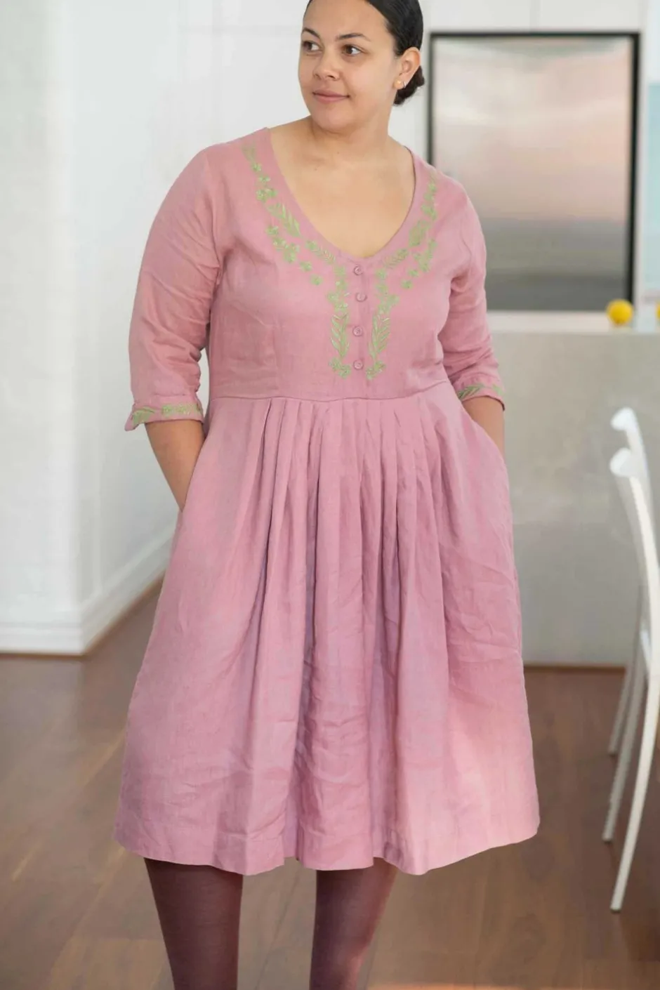 Cheap Lazybones Aria Dress Rose