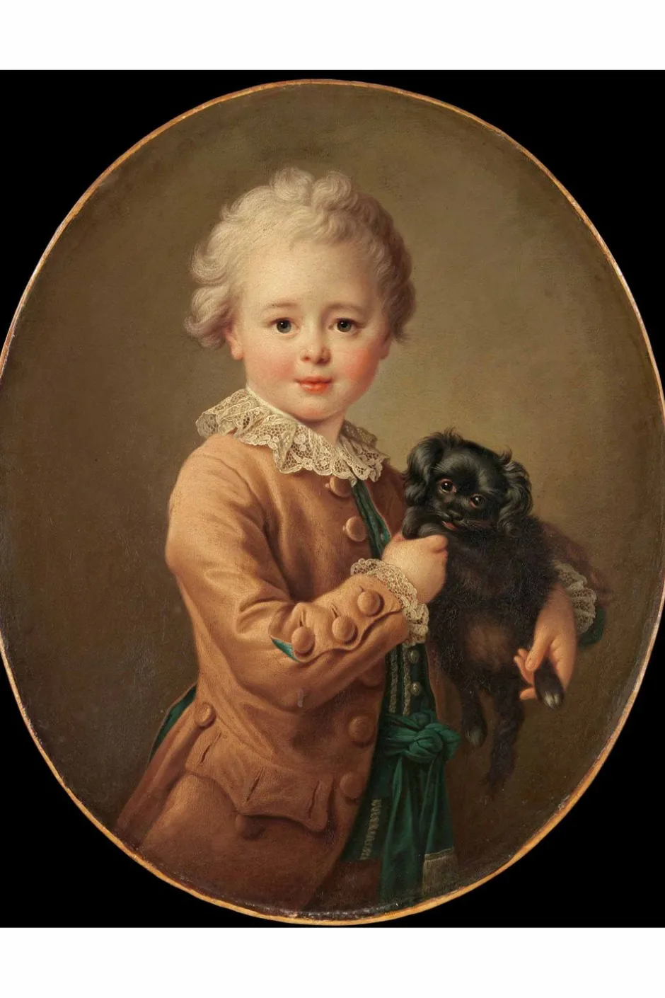 Cheap Lazybones Art Print - Boy With Spaniel