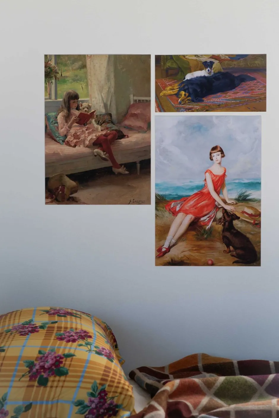 Store Lazybones Art Print Set - Two Friends
