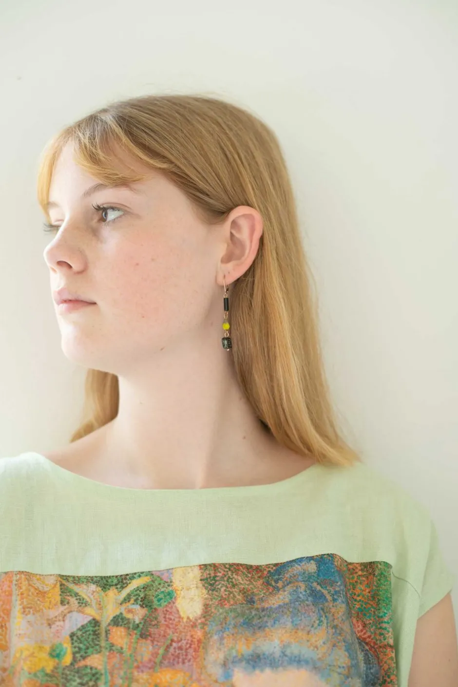 Clearance Lazybones Black Key Earrings