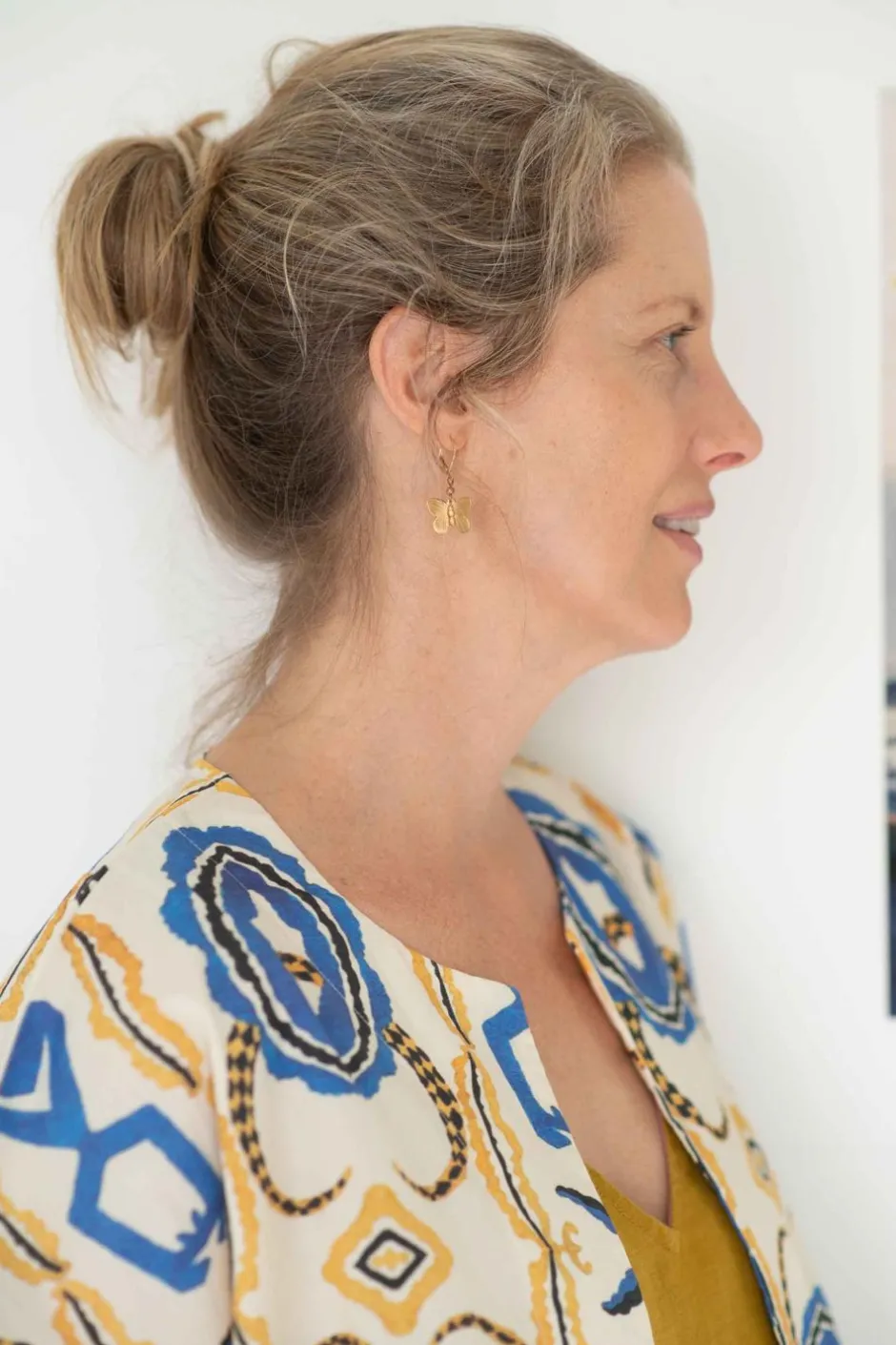 Online Lazybones Brass Butterfly Earrings