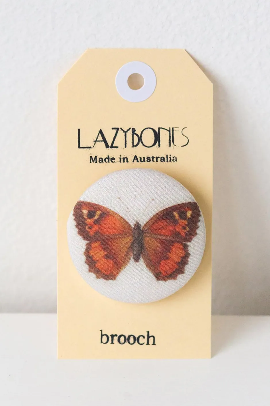 Hot Lazybones Butterfly 1839 Brooch