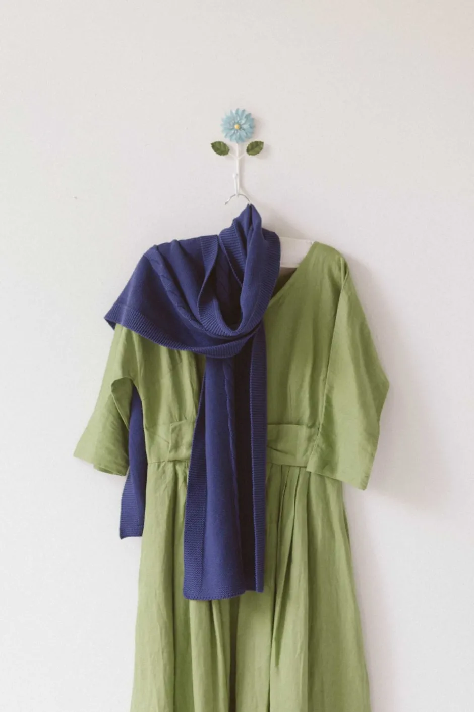 cable_scarf_indigo_organic_cotton_3.webp New Lazybones Cable Scarf Indigo *Organic Cotton