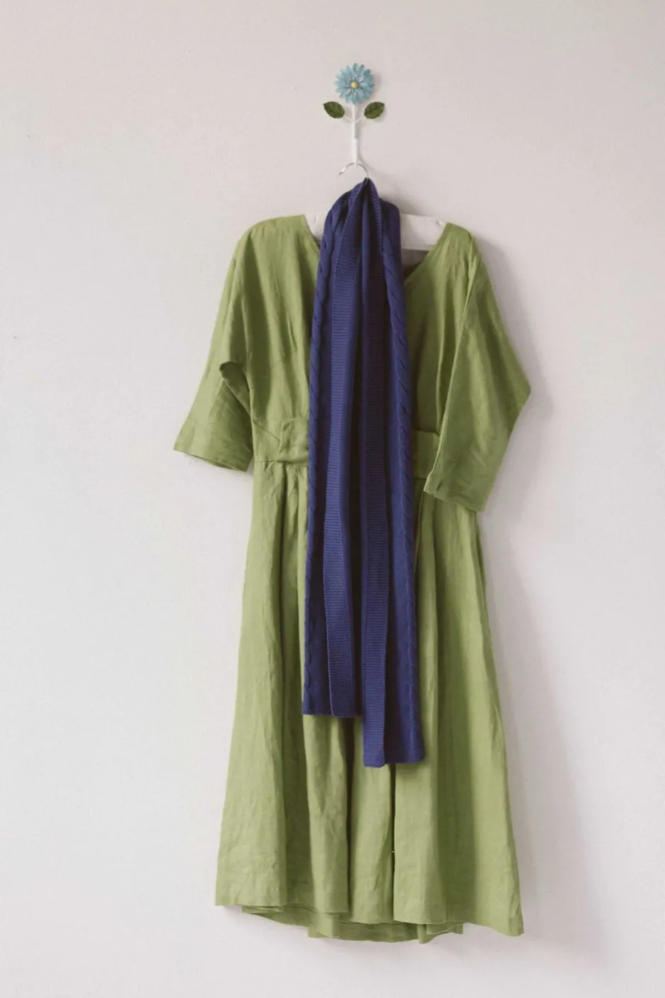 cable_scarf_indigo_organic_cotton_5.webp New Lazybones Cable Scarf Indigo *Organic Cotton