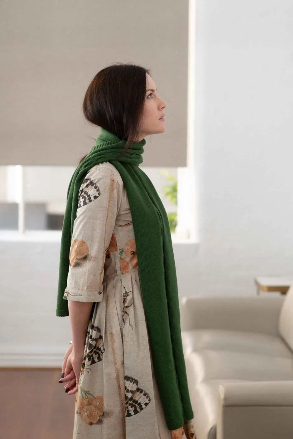 cable_scarf_juniper_organic_cotton_3.webp Discount Lazybones Cable Scarf Juniper *Organic Cotton