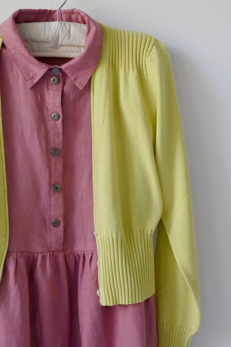carly_cardigan_in_muted_lime_organic_cotton_4.webp Cheap Lazybones Carly Cardigan In Muted Lime *Organic Cotton