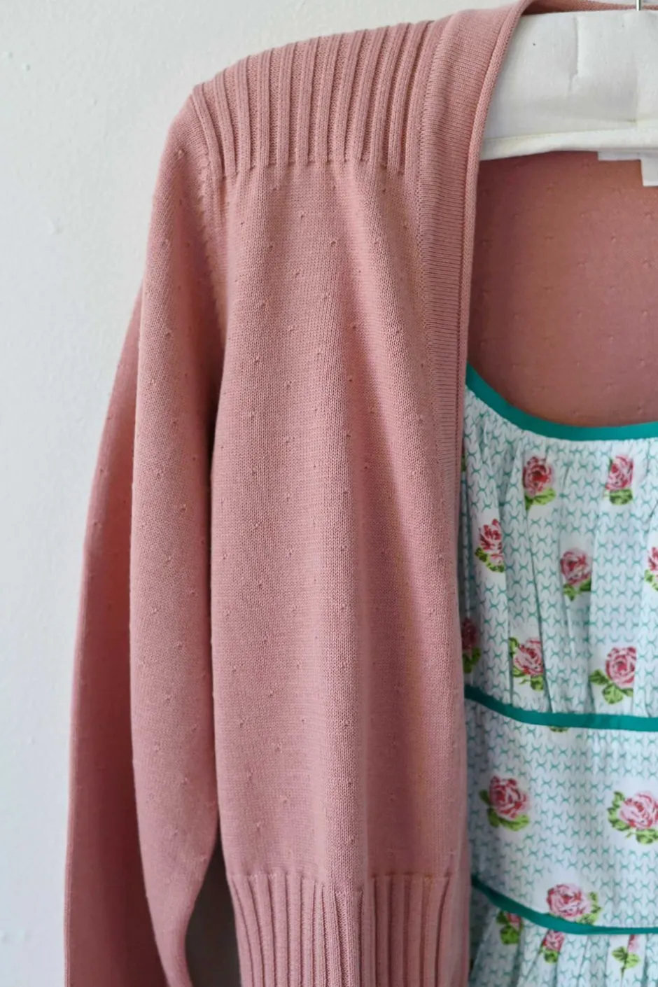carly_cardigan_in_old_rose_organic_cotton_3.webp Shop Lazybones Carly Cardigan In Old Rose *Organic Cotton