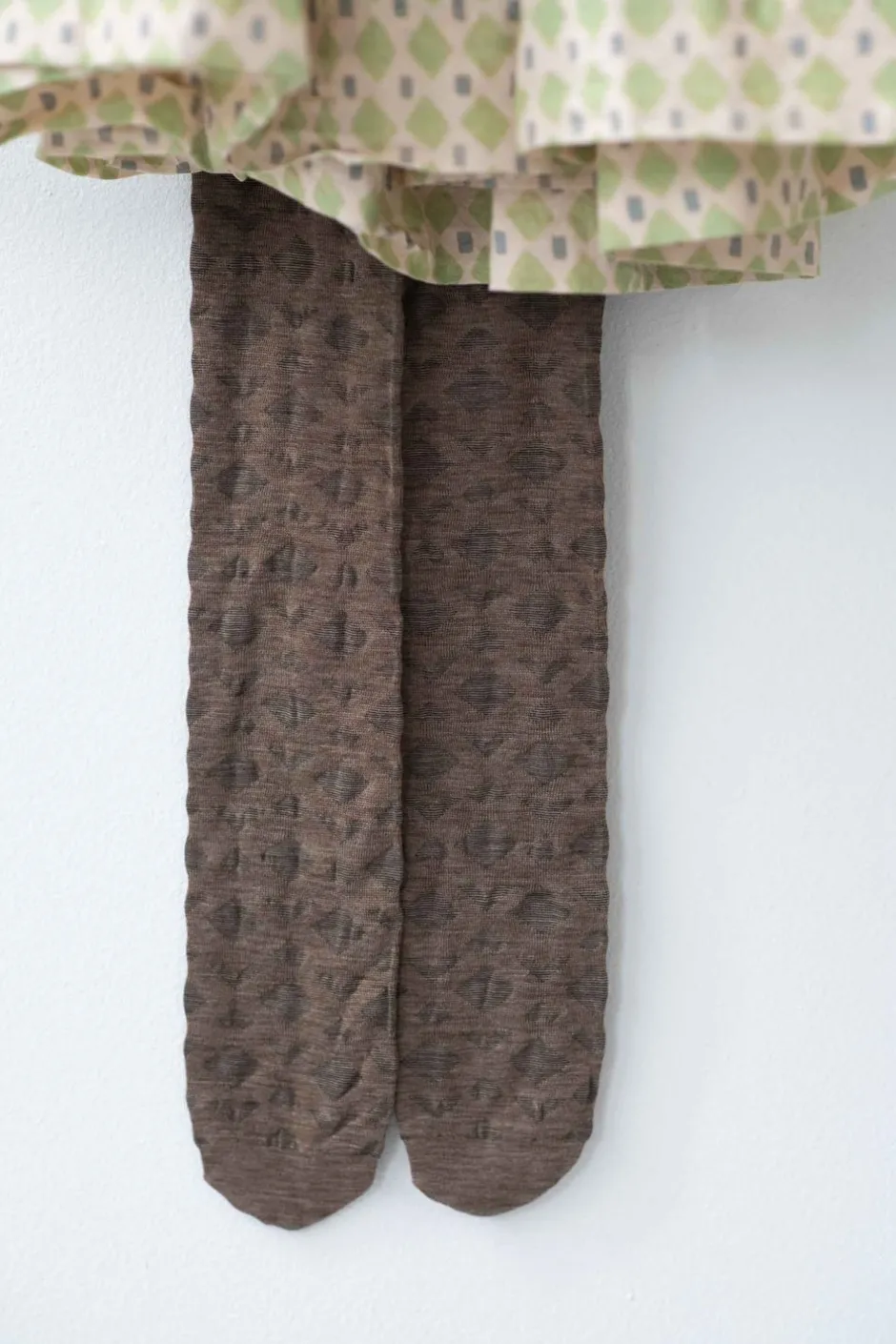 Online Lazybones Deco Brown Wool Tights