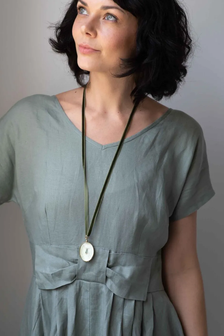 eloise_short_sleeved_dress_in_slate_4.webp Cheap Lazybones Eloise Short Sleeved Dress In Slate