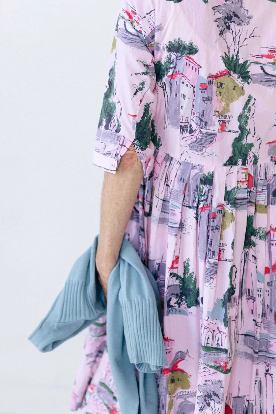 gianna_dress_in_sorrento_organic_cotton_8.webp Flash Sale Lazybones Gianna Dress In Sorrento *Organic Cotton