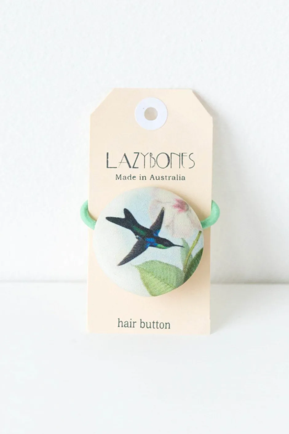Shop Lazybones Hair Button In Hummingbird