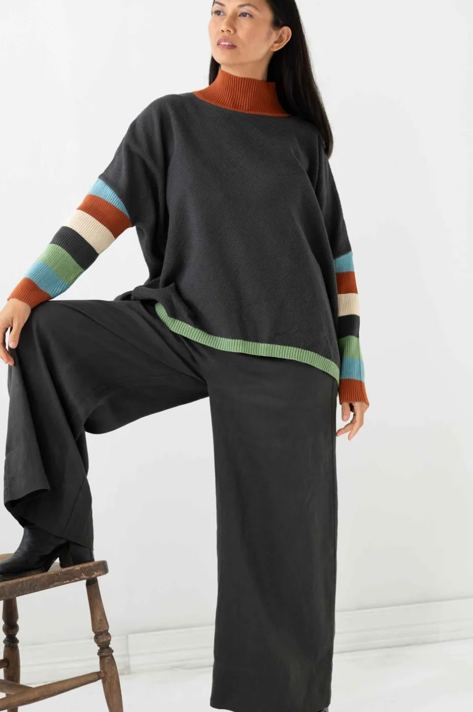 josie_jumper_charcoal_4.webp Online Lazybones Josie Jumper Charcoal