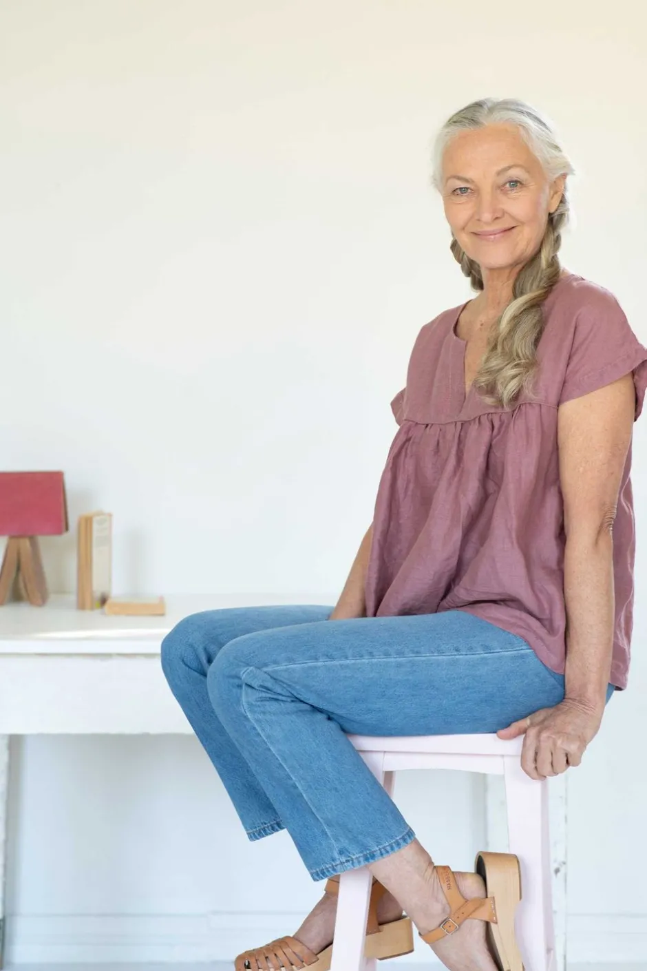 Sale Lazybones Julia Top Woodrose