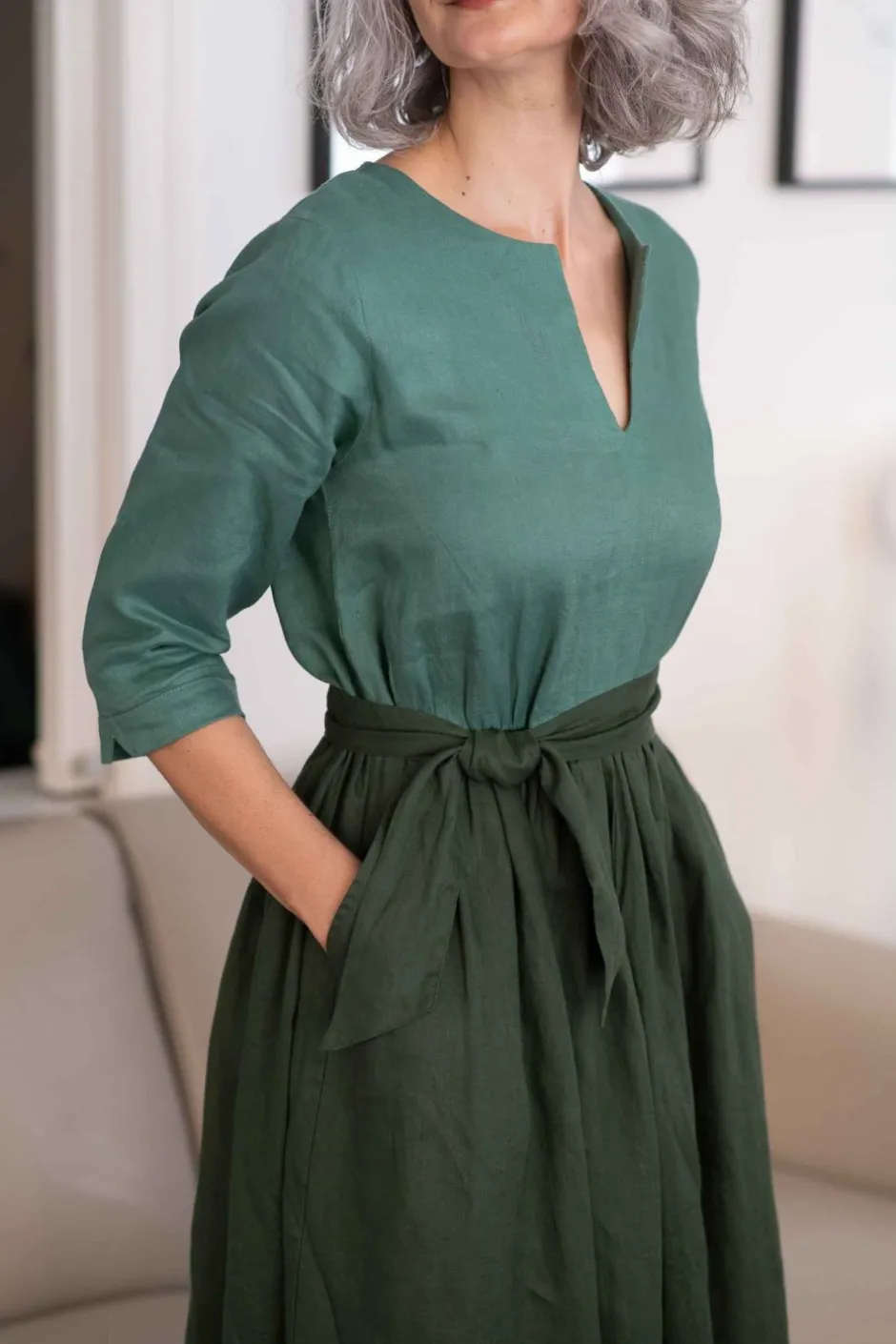 Flash Sale Lazybones Michaela Dress Evergreen