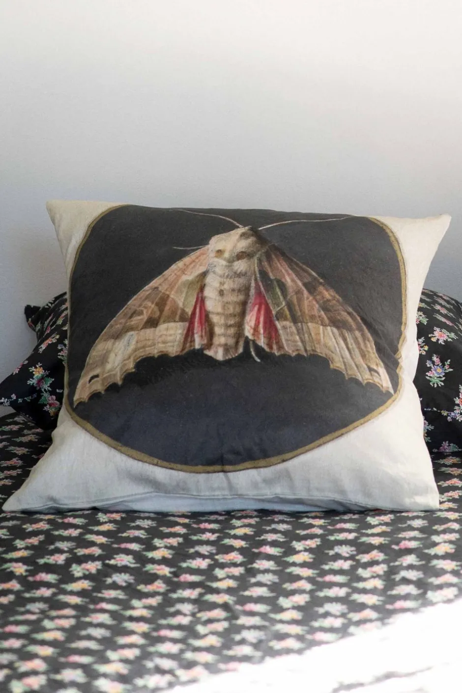 Discount Lazybones Moth Cushion Cover *Organic Cotton