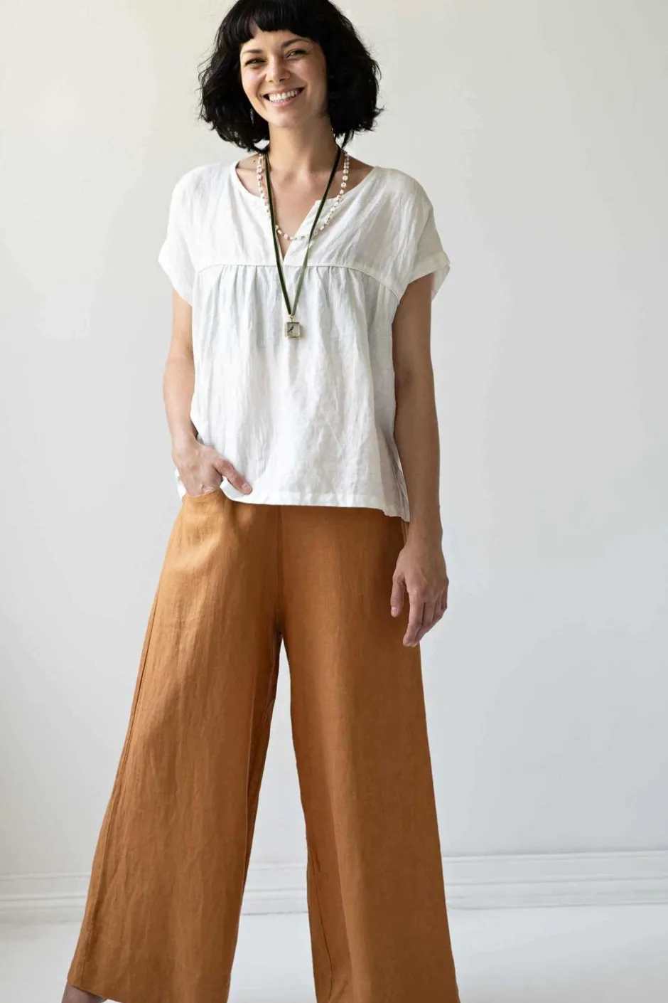 Fashion Lazybones Ollie Pant Caramel