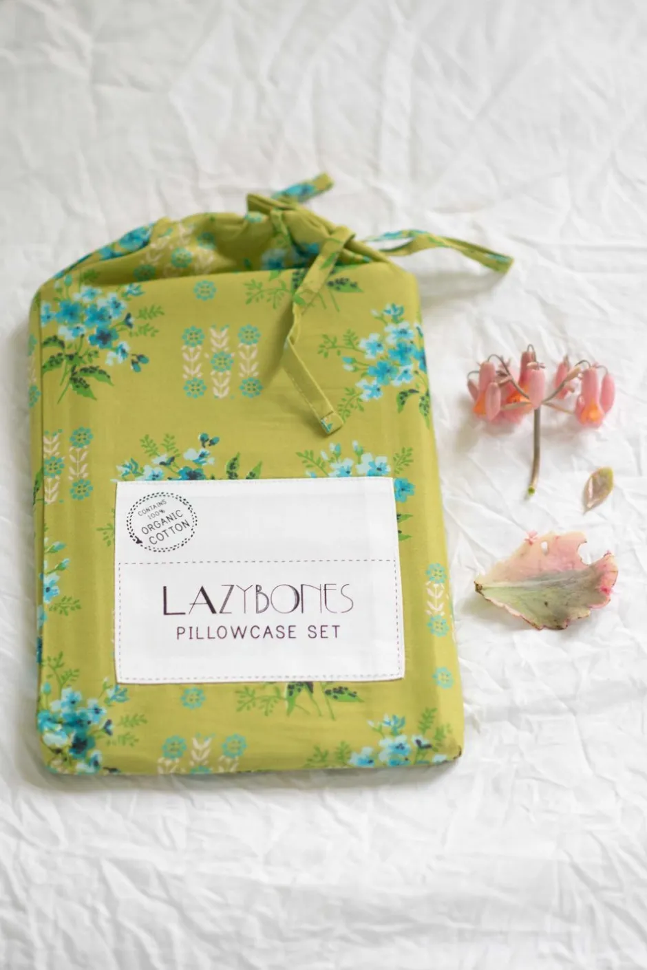 pillowcase_set_in_avonlea_moss_organic_cotton_3.webp Outlet Lazybones Pillowcase Set In Avonlea Moss *Organic Cotton
