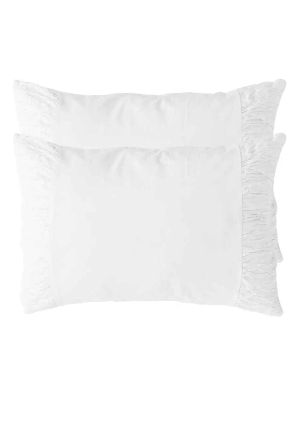 Store Lazybones Rosette Pillowcase Set In White *Organic Cotton
