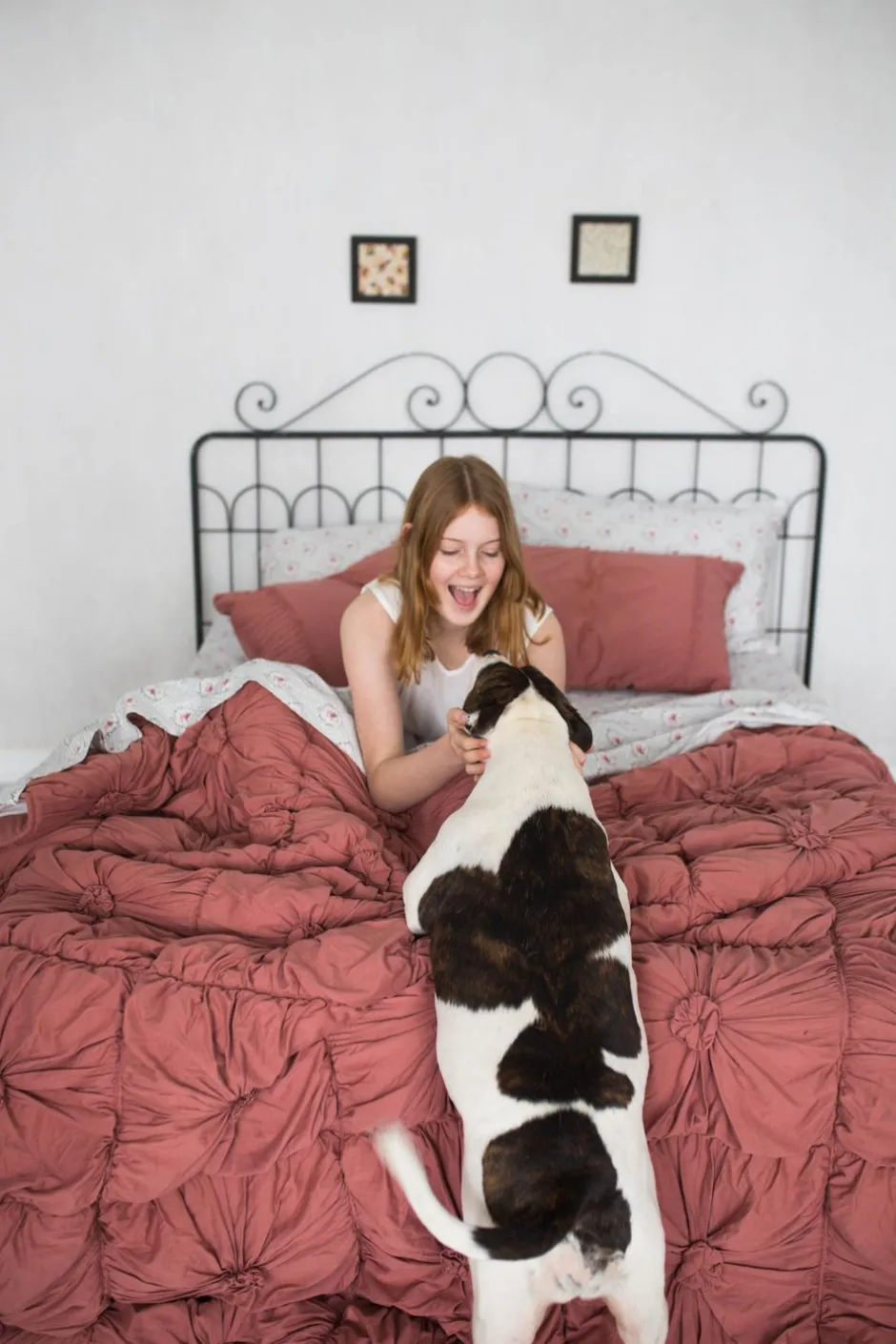 New Lazybones Rosette Quilt In Cedar *Organic Cotton