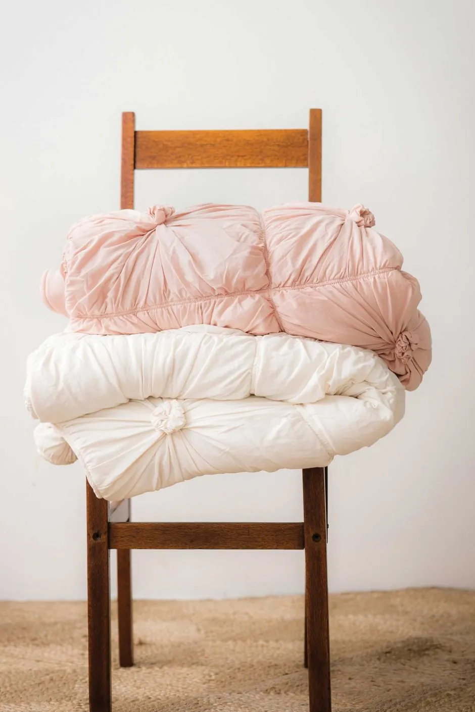 rosette_quilt_in_tuscan_pink_organic_cotton_5.webp Sale Lazybones Rosette Quilt In Tuscan Pink *Organic Cotton