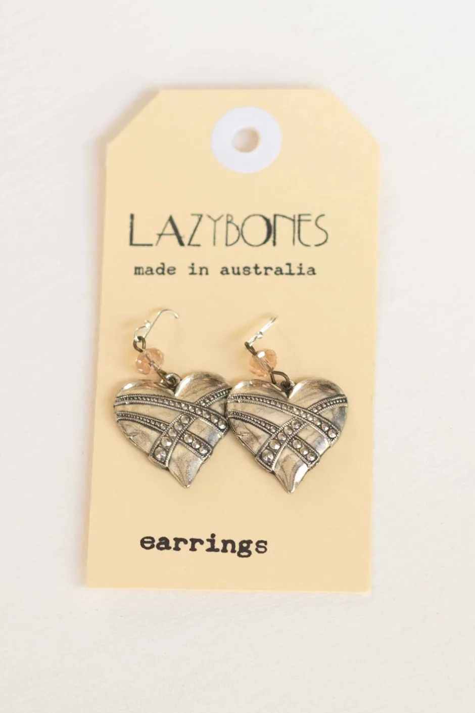 silver_hearts_earrings_3.webp Clearance Lazybones Silver Hearts Earrings