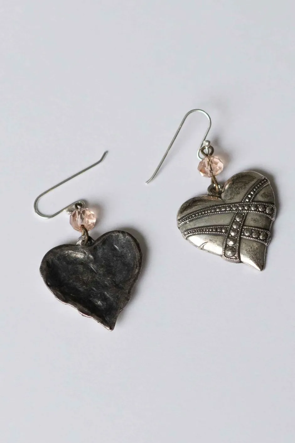 silver_hearts_earrings_4.webp Clearance Lazybones Silver Hearts Earrings