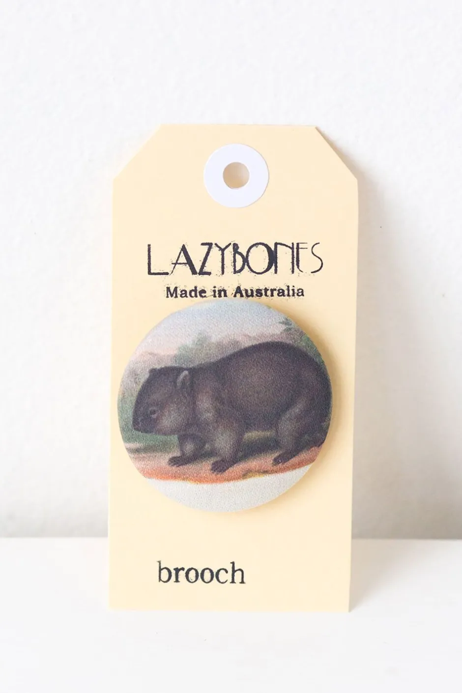 Cheap Lazybones Wombat Brooch