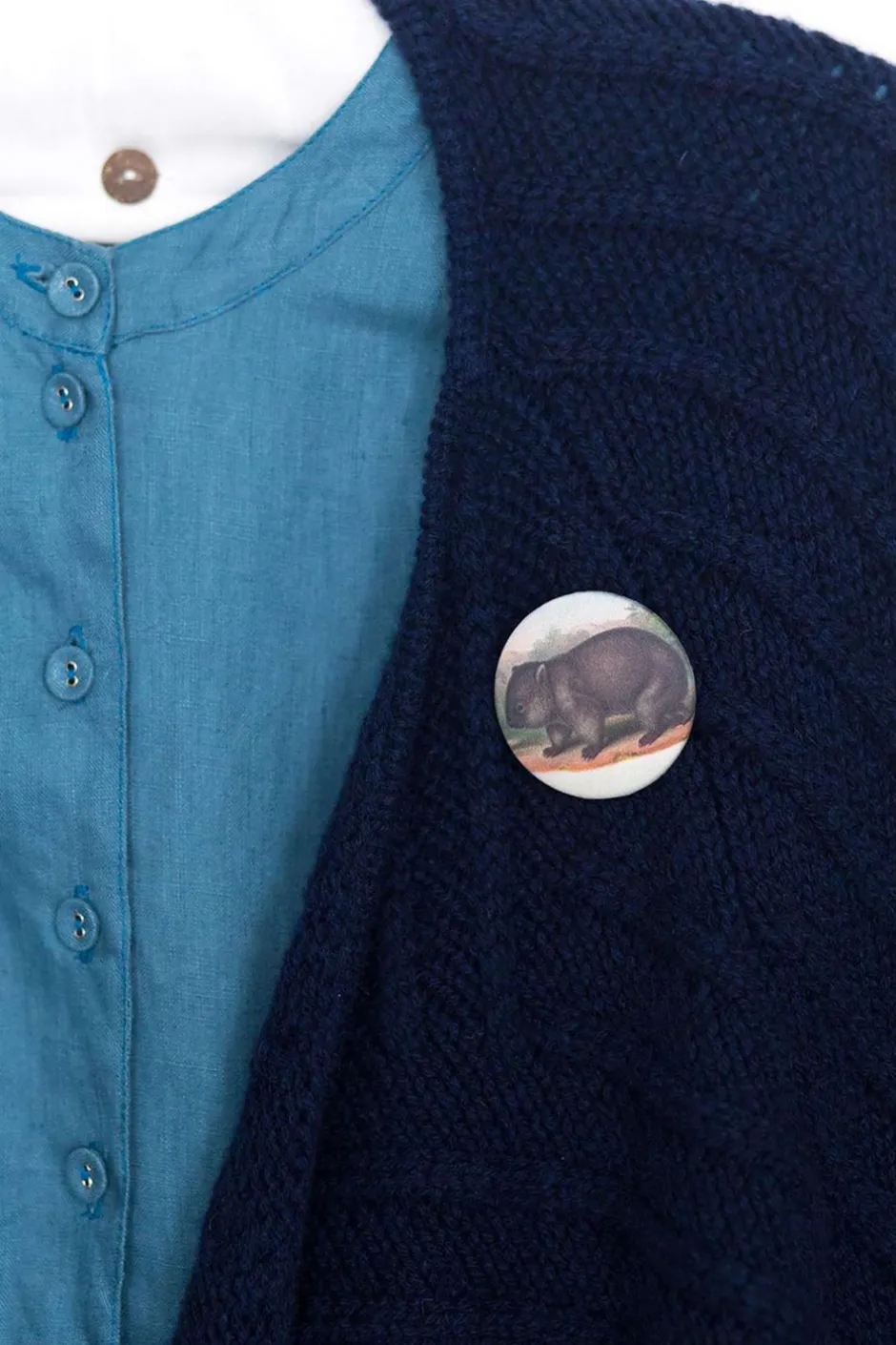 Cheap Lazybones Wombat Brooch